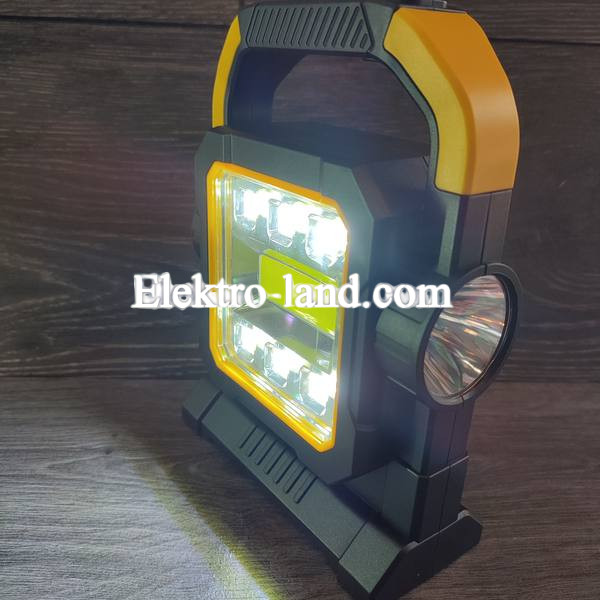 LED лампа HC-7078A фонарь аккумуляторный диодный фонарик на солнечной батареи, прожектор